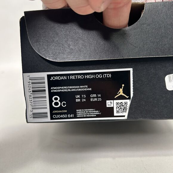 Nike Air Jordan 1 High OG TD “Atmosphere/Bubblegum” 2024 - Picture 5 of 5